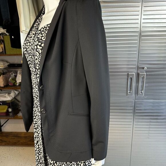 Piazza Sempione Italy Women’s Wool Black Jacket Small 42 - Picture 3 of 11